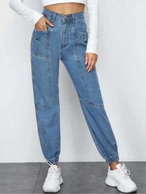 BDG Blue Boyfriend Denim Jogger Jeans
